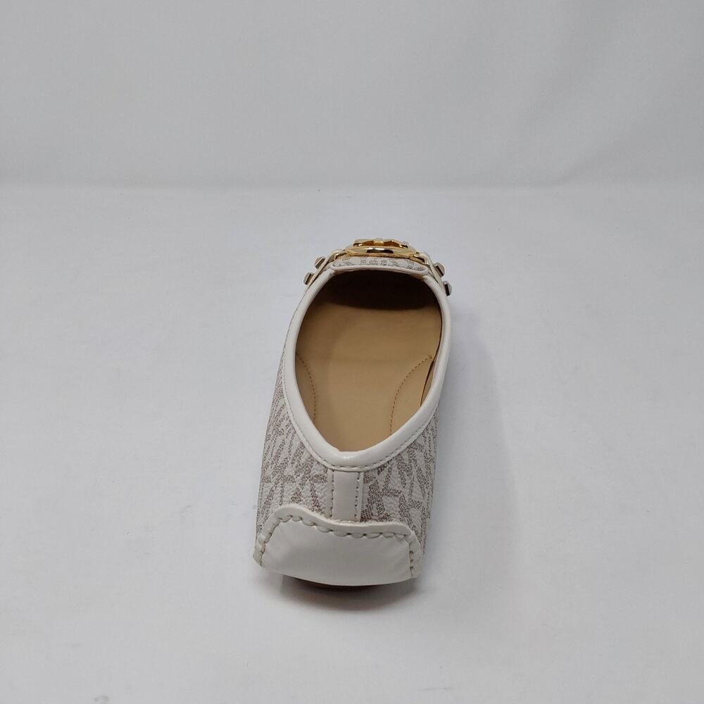 Michael Kors Fulton Moc Vanilla MK Logo Flats Womens Size 6M - Picture 13 of 16